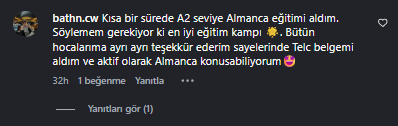 Öğrenci mesajı
